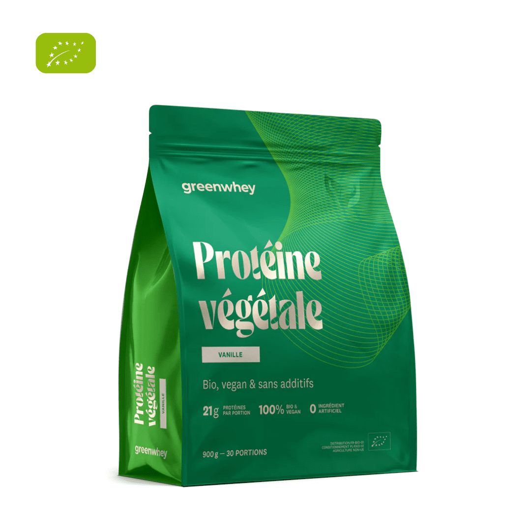 Ekologiski zirniu vaniliniai augaliniai baltymai